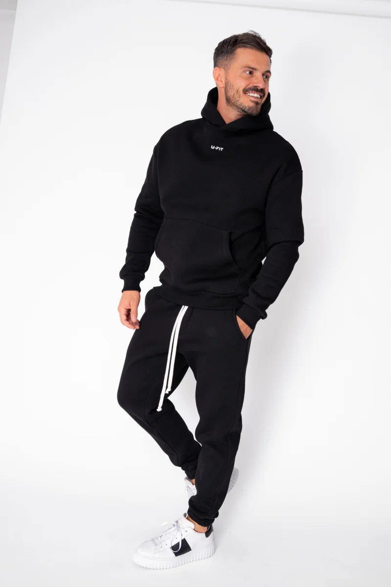 Set Winter hanorac si pantalon Black
