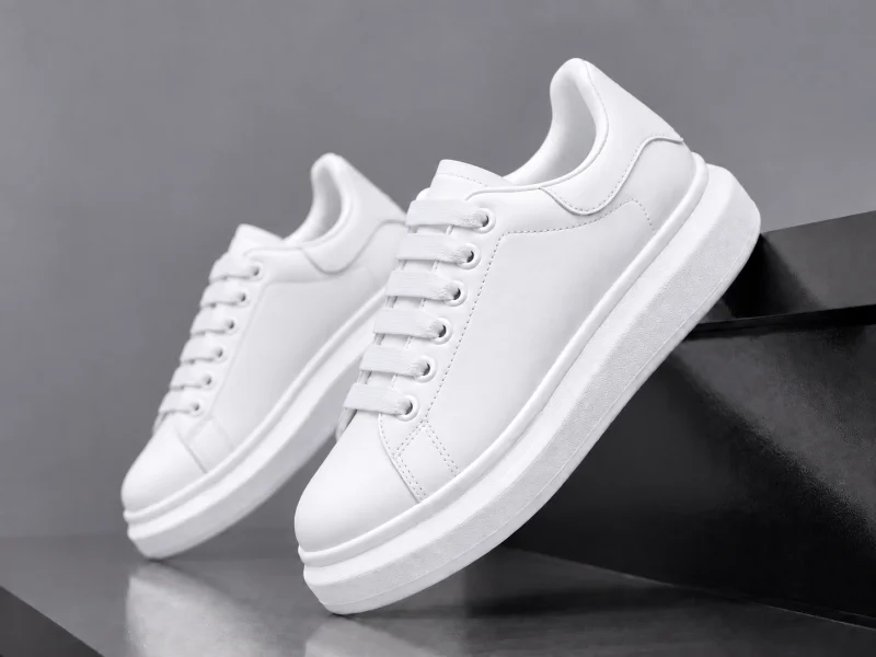 Adidasi barbati casual albi 6607