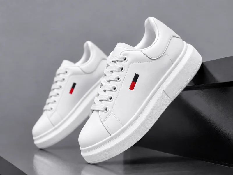 Adidasi barbati casual albi 6623