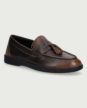 Michael Kors  mocasini pentru bărbați din piele Wesley Tassel Slip On