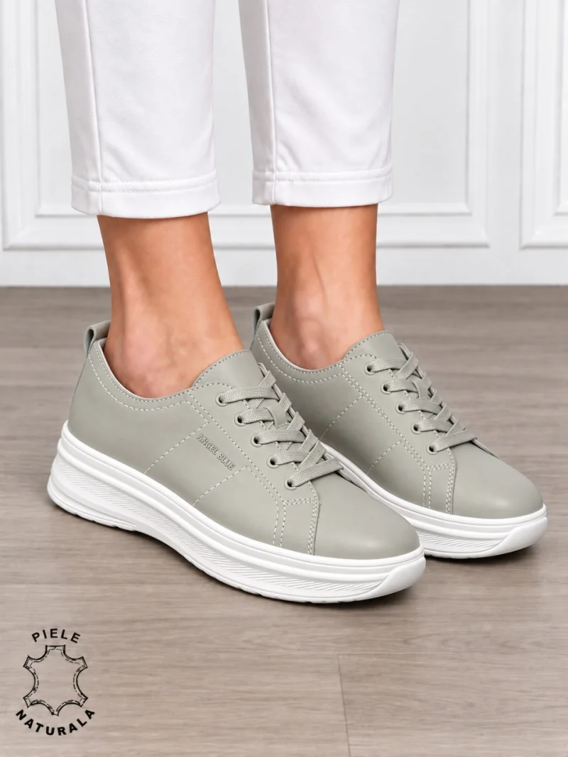 Pantofi sport damă din piele naturală cu design casual și talpă confortabilă CRL1893 BARILLA