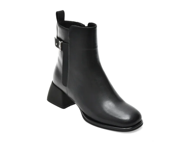 Ghete ALDO negre, 6A752, din piele naturala