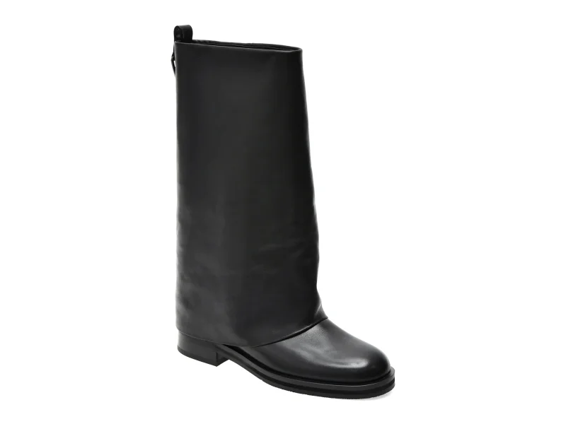 Cizme EPICA PREMIUM negre, 1852, din piele naturala