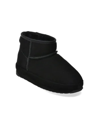 Ghete EMU negre, W13206, din piele intoarsa