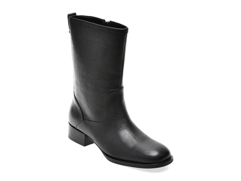 Ghete EPICA PREMIUM negre, 608B, din piele naturala