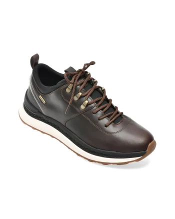 Pantofi sport GEOX maro, U56HMA, din piele naturala