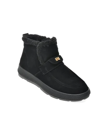 Ghete FLAVIA PASSINI negre, 83231S, din piele intoarsa