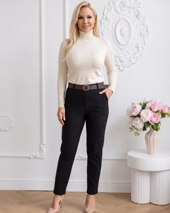 Pantaloni eleganti din material ...
