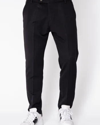 Pantaloni lungi cu nasture Black