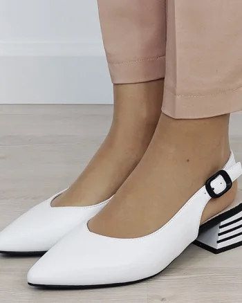 Pantofi albi comozi din piele naturala BY6888-2 02
