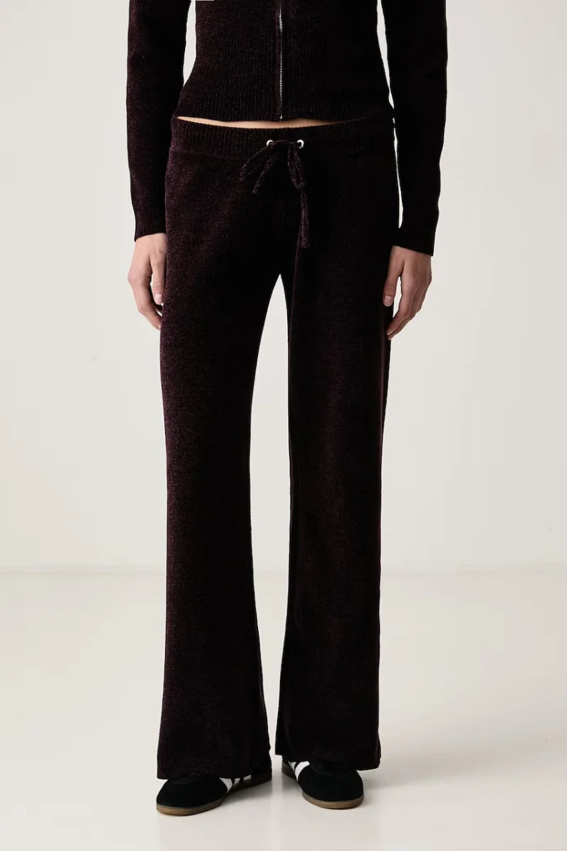 Juicy Couture  pantaloni de trening pentru femei JAMA KNIT OG STRAIGHT