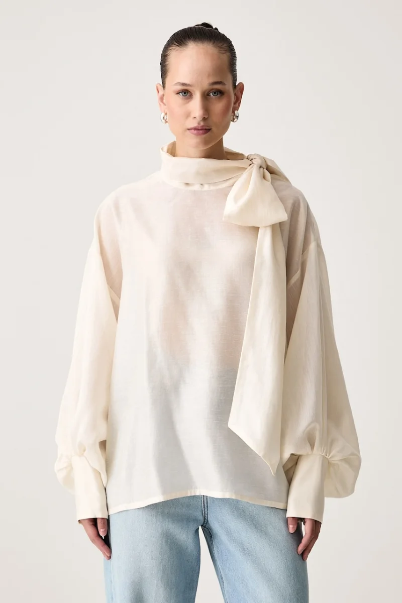 Essentiel Antwerp  bluză pentru femei cu amestec de in KARISMATIC