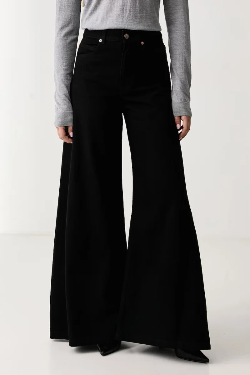 BOSS Orange  blugi wide leg pentru femei C_JANE HR 1.0