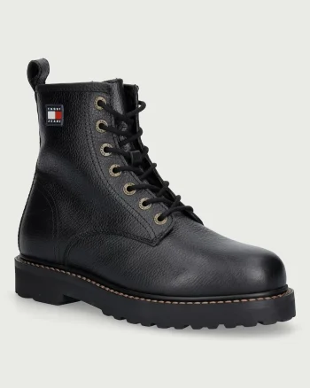 Tommy Jeans  încălțăminte pentru femei din piele ARCHIVE '01  TUMBLE LACE UP WARM
