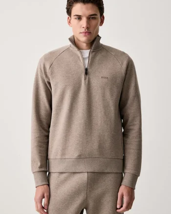 BOSS Green  hanorac pentru bărbați cu bumbac Sweat