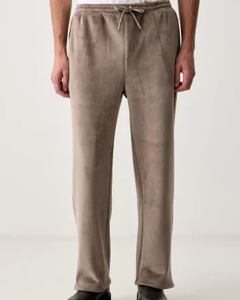 BOSS Green  pantaloni straight pentru bărbați din catifea reiată JT_Cord Long