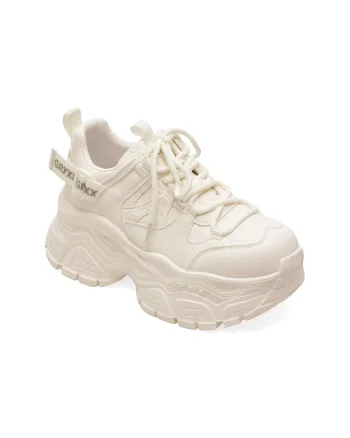Pantofi sport GRYXX albi, 63782, din piele naturala