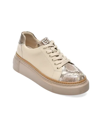 Pantofi sport FLAVIA PASSINI bej, 202519, din piele naturala