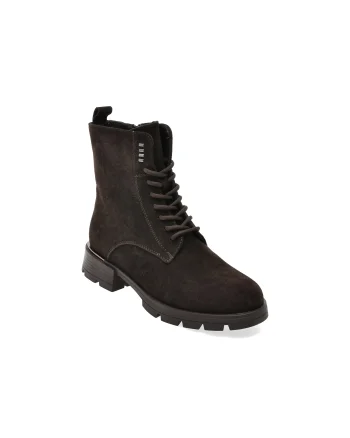 Ghete FLAVIA PASSINI maro, 1618C68, din piele intoarsa