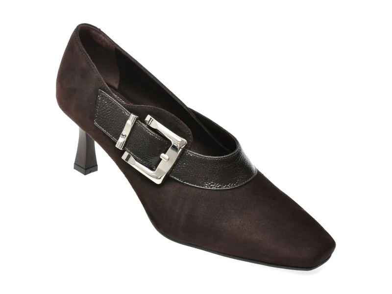 Pantofi eleganti EPICA maro, 1024171, din piele intoarsa