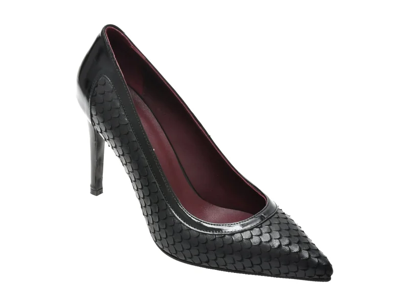 Pantofi eleganti EPICA negri, 4759820, din piele naturala