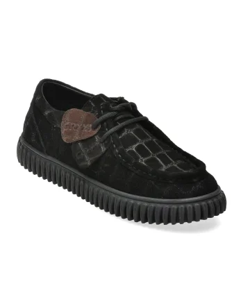 Mocasini GRYXX negri, 2204747, din piele intoarsa