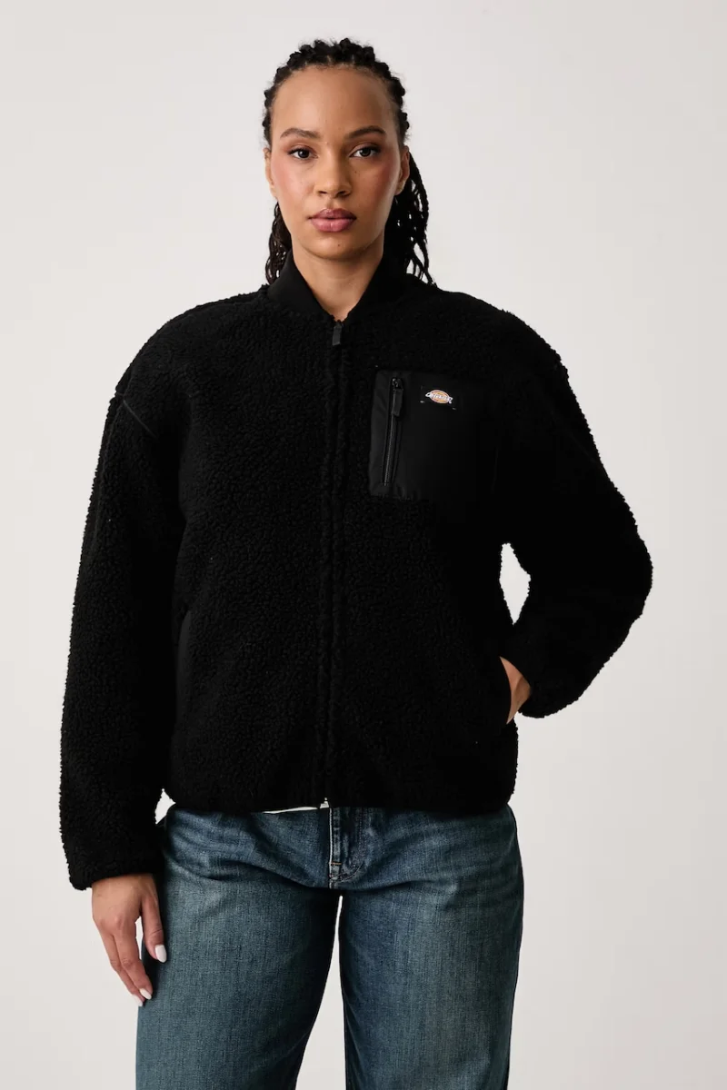 Dickies  hanorac cu fermoar pentru femei din polar