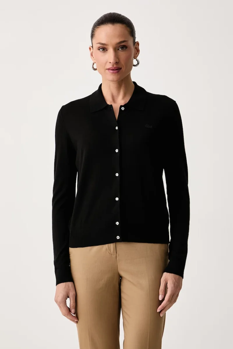 Lacoste  cardigan pentru femei cu amestec de cașmir