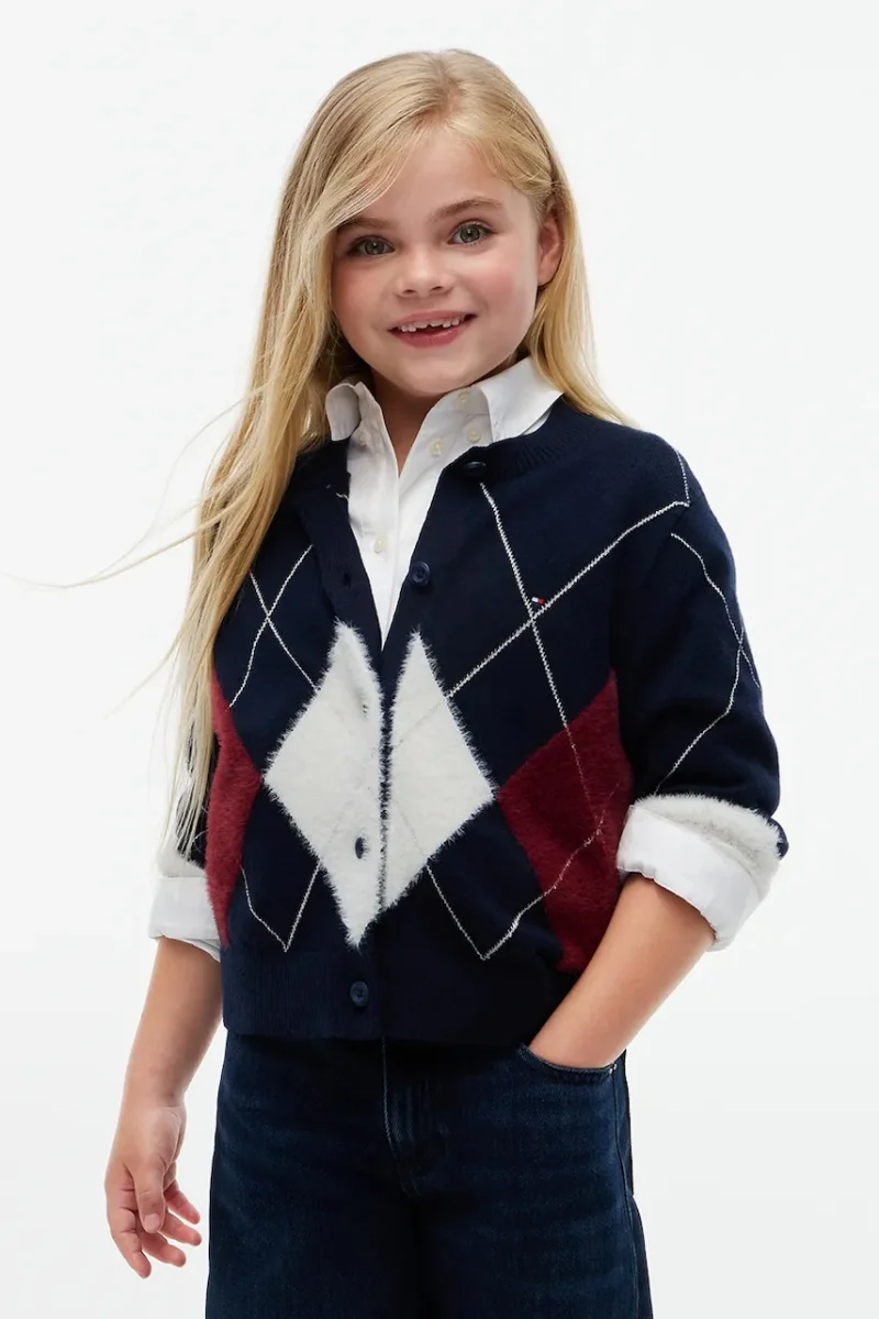 Tommy Hilfiger  cardigan pentru copii cu amestec de lână