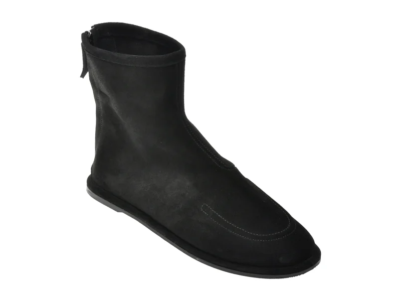 Ghete EPICA negre, 5008151, din piele intoarsa