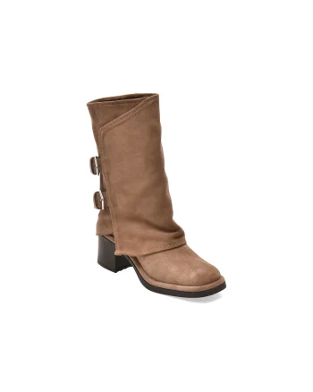 Ghete EPICA gri, 3471290, din piele intoarsa