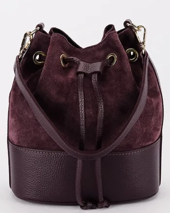 Geanta resigilata bordo tip sac din piele naturala 1313 M0
