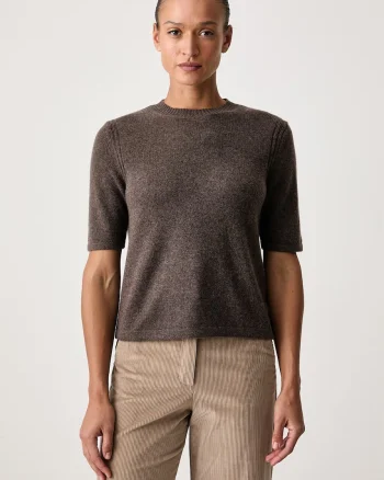 Weekend Max Mara  pulover cu mânecă scurtă pentru femei din cașmir WKDANANAS