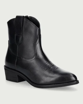 Jonak  cizme cowboy pentru femei din piele TALY CUIR GRAINE