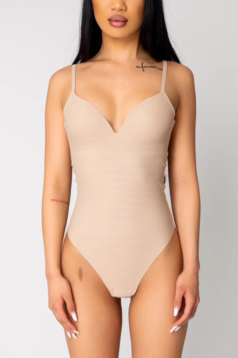 Body tanga usor modelator Beige