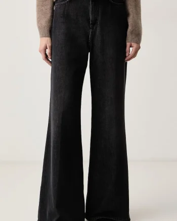 Weekend Max Mara  blugi wide leg pentru femei WKDSPORT