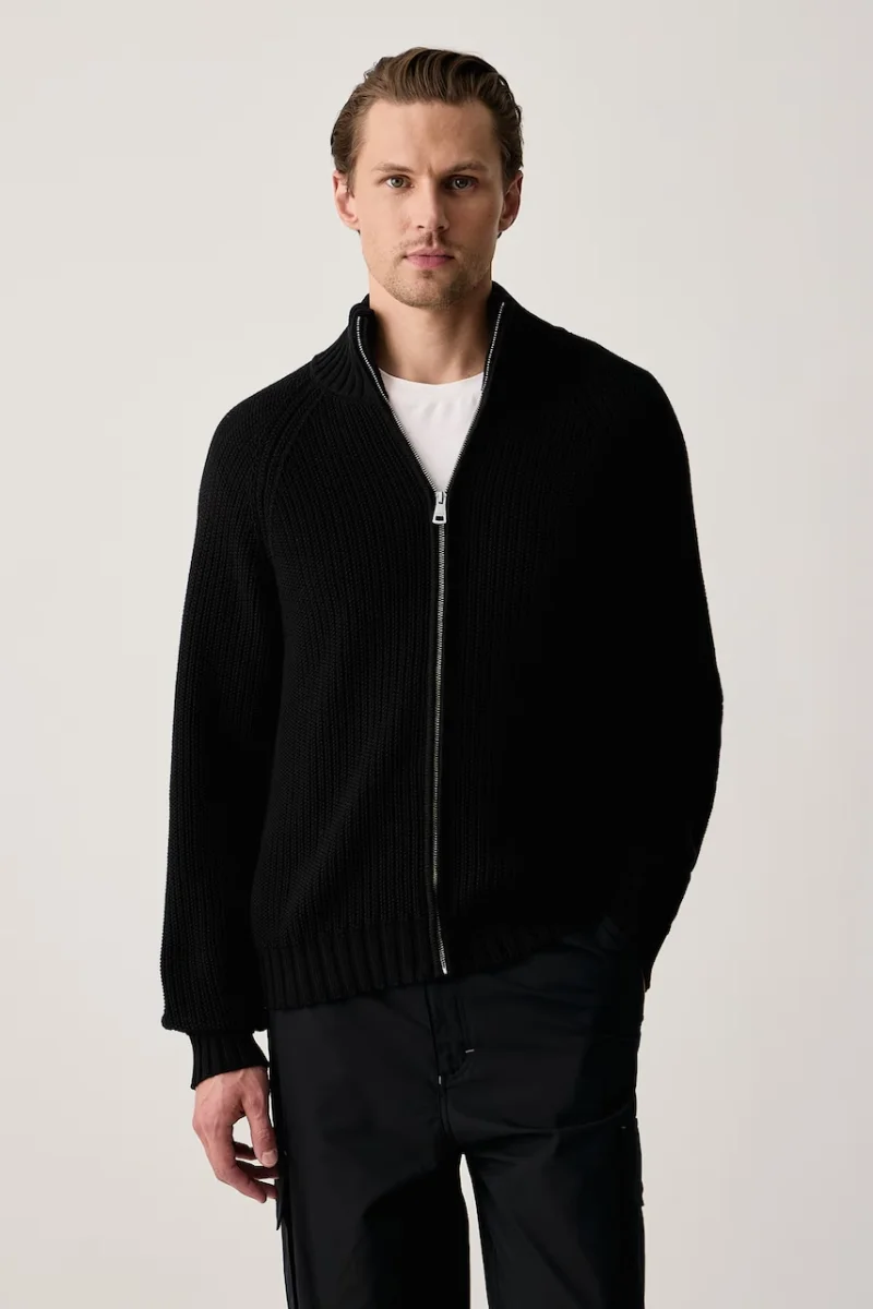 HUGO Blue  cardigan pentru bărbați din bumbac Sonzie