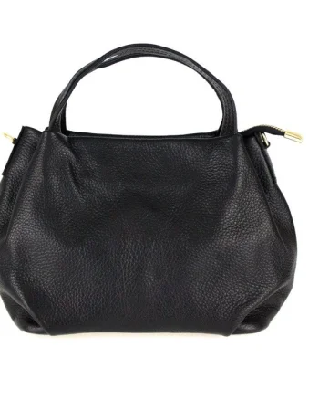 Geanta dama Bonella GT582, piele naturala, negru