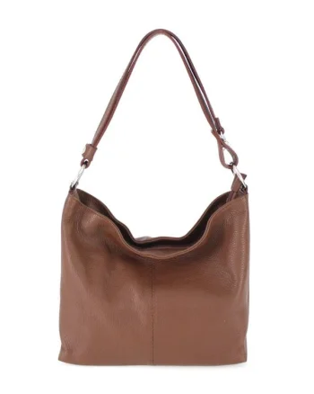 Geanta dama Lorella GT927, piele naturala, model maro