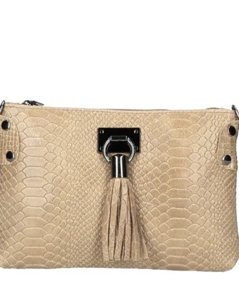 Geanta dama Theresa GT1750, piele naturala, Taupe