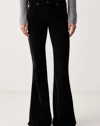 Aniye By  pantaloni evazați bell-bottom pentru femei din catifea reiată Jenna