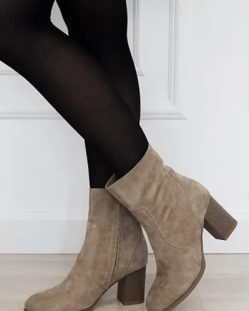 Botine dama bej din piele naturala Y2370 117