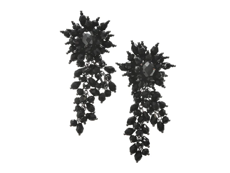 Cercei ALDO negri, AZAELLA 001, din pvc