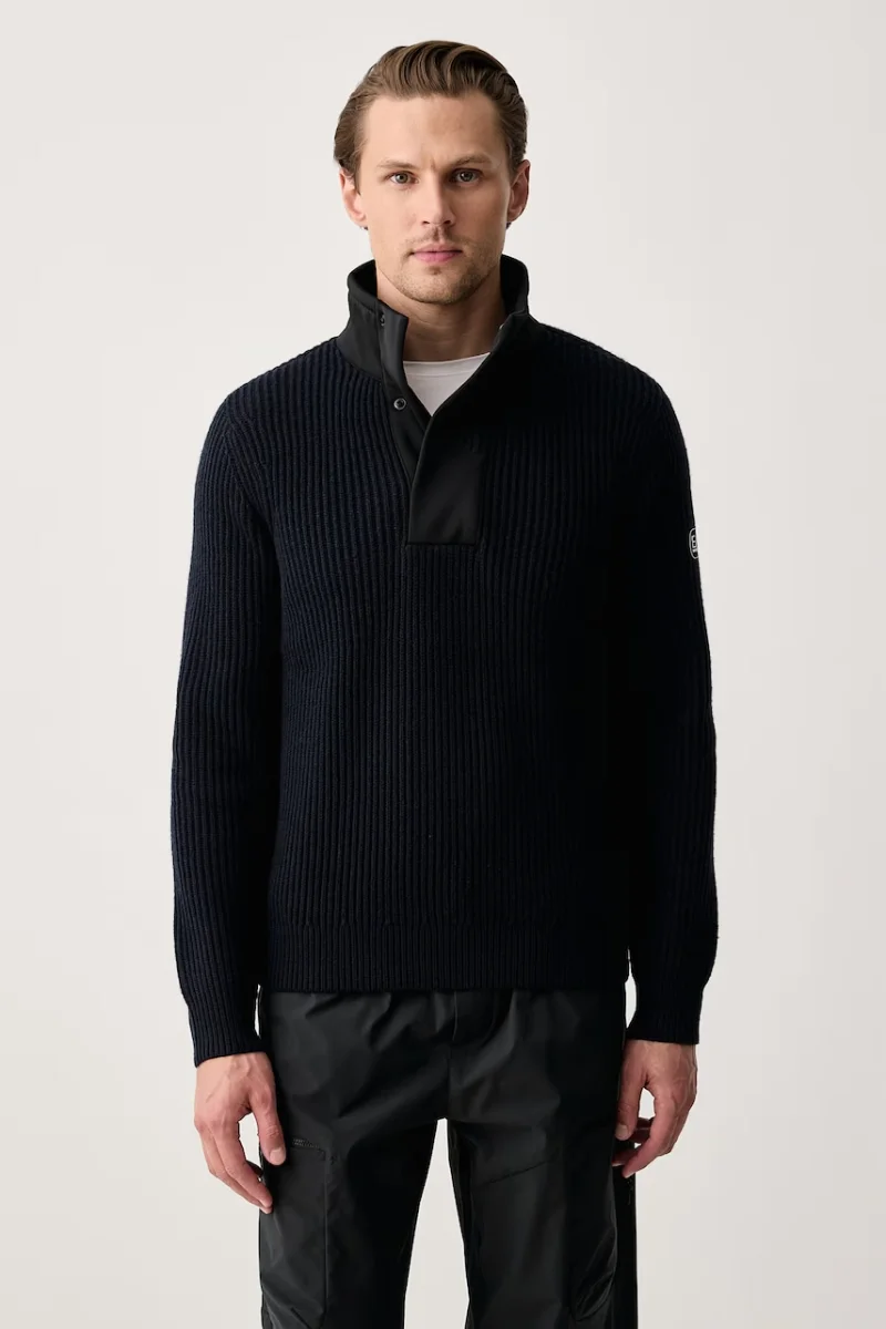 EA7 Emporio Armani  pulover pentru bărbați cu amestec de lână